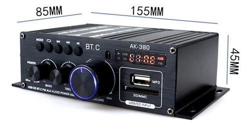 Ak380 / Ak170 800w Amplificador De Energía Audio Audio Casa