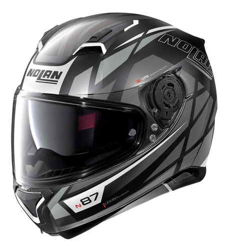 Casco Moto Nolan Integral N87 Originality Gris Doble Visor