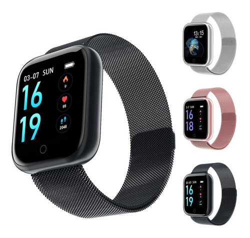 Imagem 7 de 10 de Relógio Smartwatch T80 + 2pulseiras + Película + Garantia