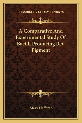 Libro A Comparative And Experimental Study Of Bacilli Pro...