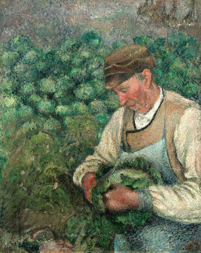 Lienzo Canvas Arte Viejo Campesino Camille Pissarro 150x120