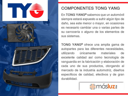 1- Guía Defensa Trasera Der Ext P/ Toyota Yaris 07/16 Tyg