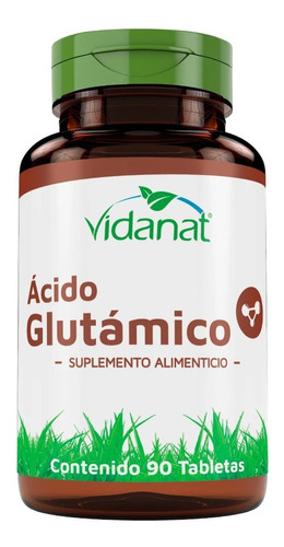Acido Glutamico 90 Tab Ayuda A Problemas De Próstata Sabor Neutro
