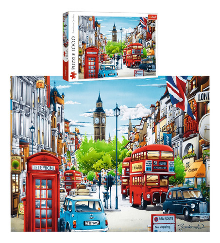 Puzzle Rompecabezas 1000 Piezas Trefl London Street Londres