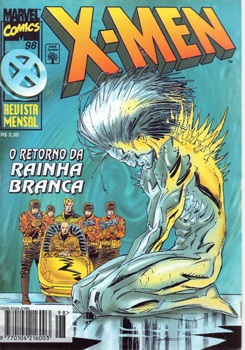 X-men N° 98 - 84 Páginas Em Português - Editora Abril - Formato 13,5 X 19 - Capa Mole - 1996 - Bonellihq Cx01 Mar24