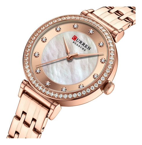 Relojes De Pulsera Curren Diamond Luxury De Acero Inoxidable