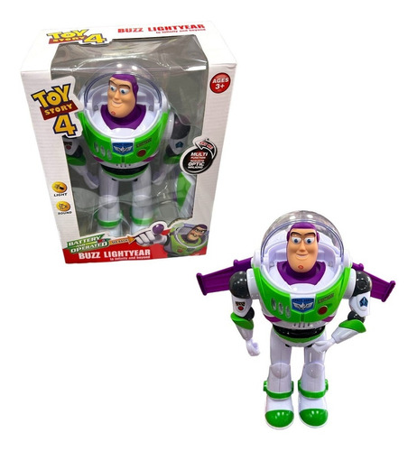 Buzz Lightyear Camina Luz Sonido Y Alas Plegables