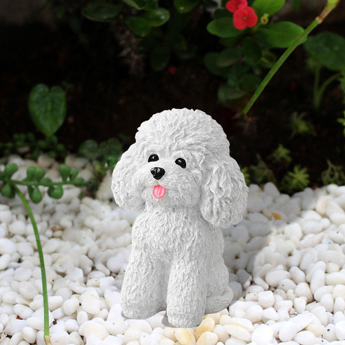 Estatua Para Perros Sentado Jardín De Cachorros Collecture