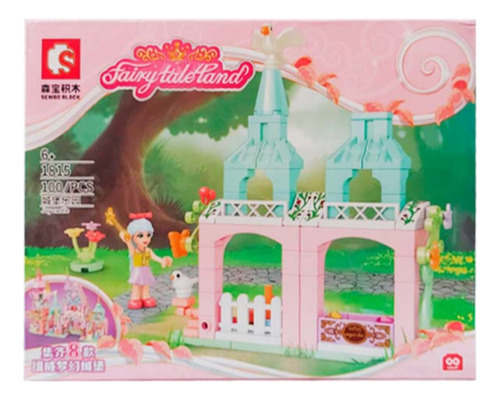 Bloques Para Armar Sembo Block Fairy Tale Land 9482 100 Piezas En Caja