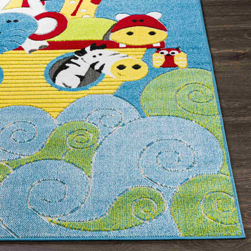Jans Kids Noah39s Ark Area Rug, 33911 X 5397, Azul Ciel...