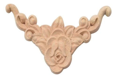 Calcomanía Floral Tallada En Madera, 10 Unidades, Apliques D
