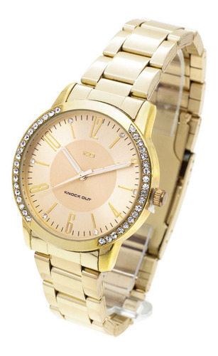 Reloj Knock Out Mujer 2265 Metal Strass Wr30