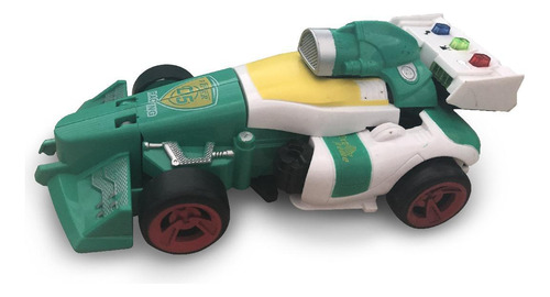 Brinquedo Carrinho Vira Robo Verde E Branco Toyng 42459