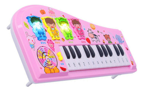 Teclado De Juguete De Piano Para Niños, Dibujos Animados, Mu
