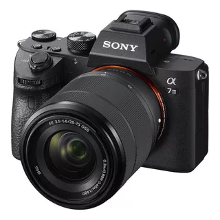 Sony Kit Alpha 7 III + lente 28-70mm OSS ILCE-7M3K sin espejo color negro