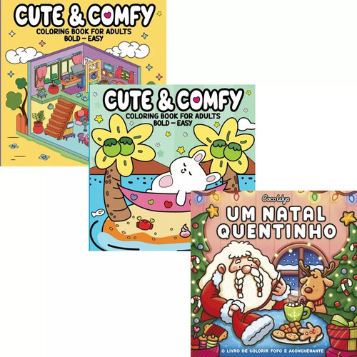 Kit Livros De Colorir: Um Natal Quentinho + 2 Livros Cute & Comfy (cozy Friends)