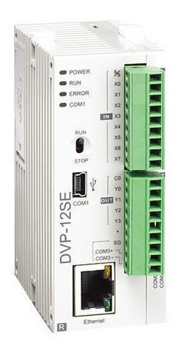 Plc Delta Dvp-se  8i/4o  Ethernet , 2 Rs485