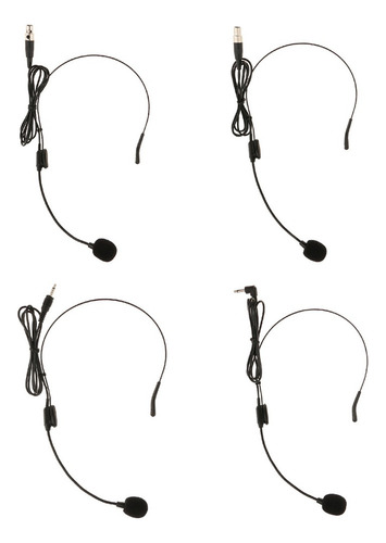 Micrófono Con Gancho Para La Oreja Ángulo Recto De 3.5 Mm
