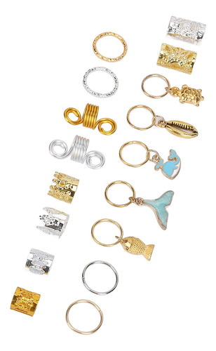 Pendientes Con Diseño De Rastas, Joyas Para El Pelo, Anillos