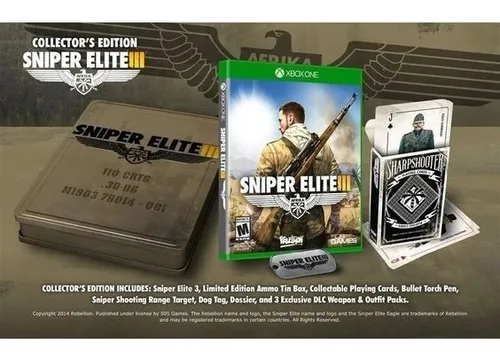 Sniper Elite 3 Collector's Edition (físico) Xbox One - Novo