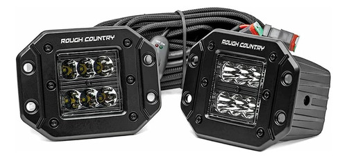 Rough Country 2 Black Series Led Cree De Montaje Empotrado -