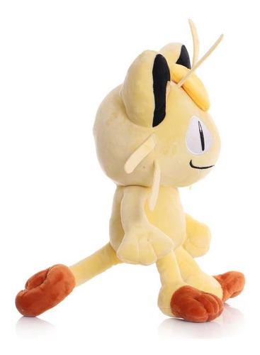 Imagem 4 de 8 de Boneco De Pelúcia 25cm Pokémon Meowth Desenho Anime Japonês