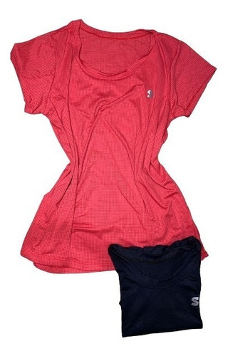 Kit 2 Blusas Camiseta Fitness Feminina Dry Fit + Brinde