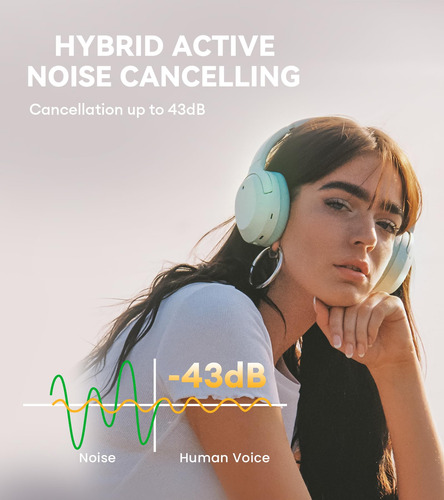 Auriculares Edifier W820nb Plus Hybrid Anc Ldac Hi-res Green