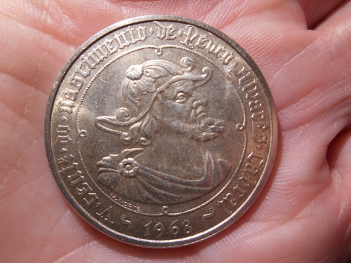 50 Escudos 1968 Portugal Pedro Alvares Cabral Em Prata (Usado)