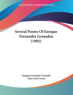 Libro Several Poems Of Enrique Fernandez Granados (1902) ...