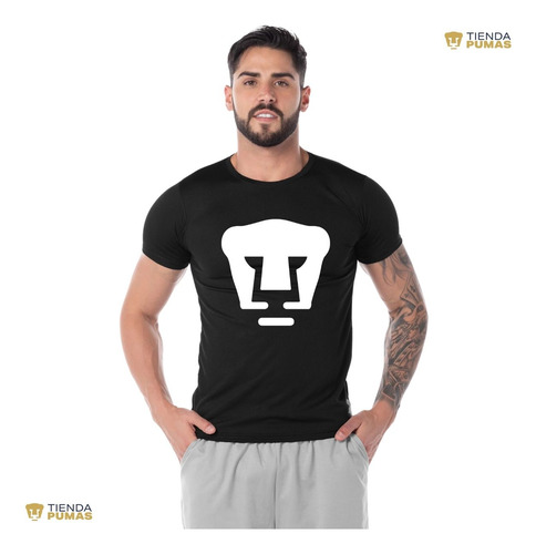 Jersey Playera Fútbol Dryfit Pumas Unam Hombre Logo Monocrom