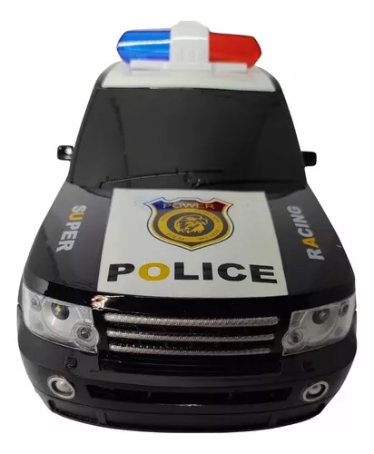 Carro Policia Carrinho Controle Remoto Bateria Recarregável
