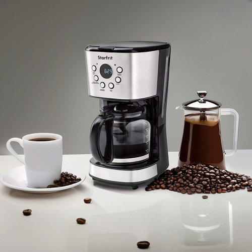 Cafetera De Goteo Programable Starfrit 12 Tazas Pantalla Lcf