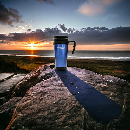 Termo Tipo Vaso Mug Acero Inoxidable Pro 420 Ml Azul 190720
