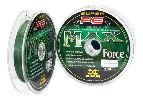 Imagem 5 de 5 de Linha Multifilamento Maruri Max Force 4x 100m Escolha Bitola