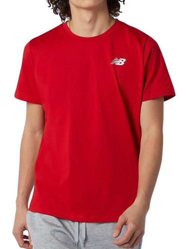 Remera New Balance Heathertech Rojo De Hombre