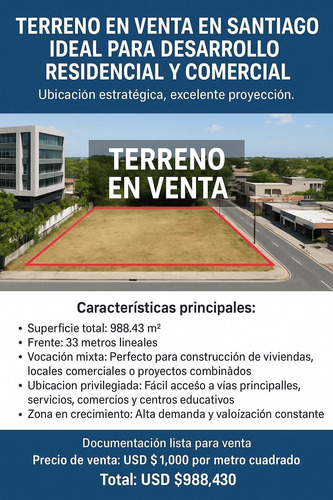 Terreno Venta Residencial Comercial Los Colegios Santiago