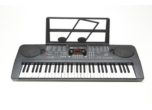 Imagen 2 de 10 de Organo Teclado Con 61 Teclas Musical Lcd Microfono Y Atril