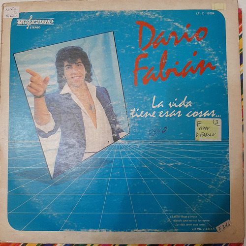 Vinilo Dario Fabian La Vida Tiene Esas Cosas P C2