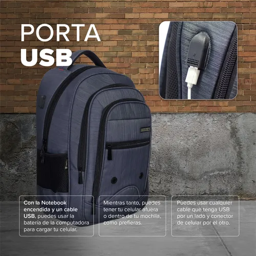 Mochilas con cargador para celular hotsell