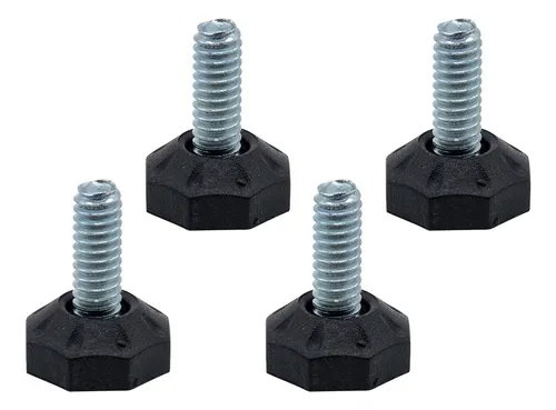 comprar 4 Pçs Pé Nivelador Sapata Moveis 1u002F4x3u002F4 Metalico 1,8cm Base