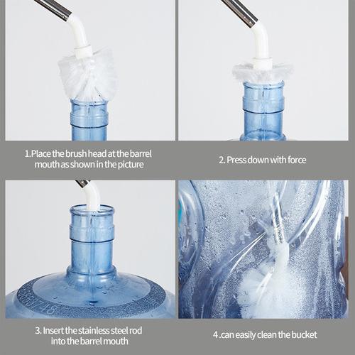 Cepillo Para Botellas De Agua De Acero Inoxidable Con Mango