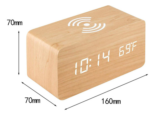 Reloj Digital Reloj Electrónico Brillo Ajustable Reloj