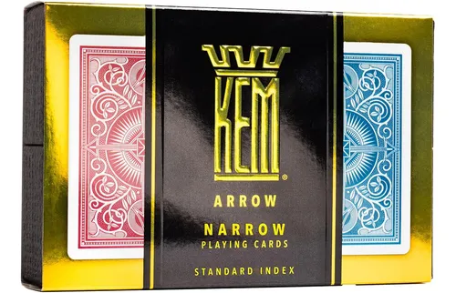 Kem Arrow Cartas De Plástico Rojas Y Azules, Estándar...