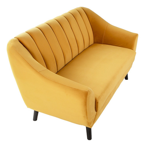 Love Seat Rosie Mostaza Këssa Muebles
