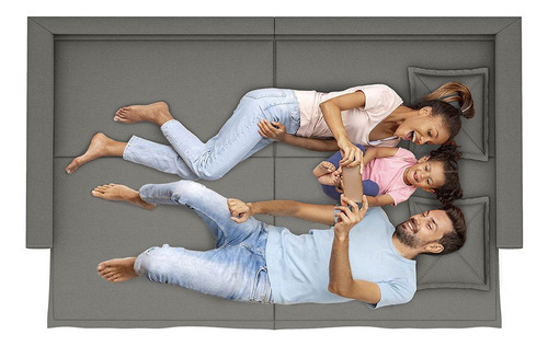 Sofá sin caja retráctil y reclinable Astro de 2 m, color gris