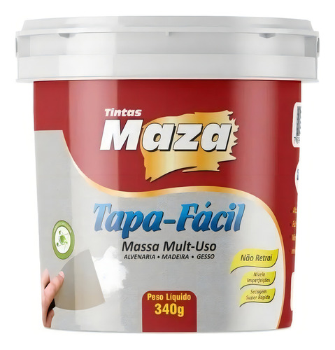 Multimassa Massa Leve Tapa Facil Tudo Para Trinca 340g Maza