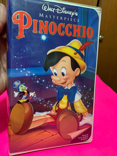 Pinocho Clásico Disney Masterpiece Película Vhs