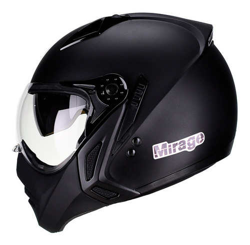 Imagem 2 de 3 de Capacete para moto multi-modular Peels Mirage preto-fosco new classic tamanho 60