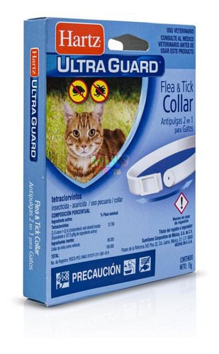 Imagen 5 de 7 de Collar Anti Pulgas 2 En 1 Gatos Hartz Pulga Garrapata